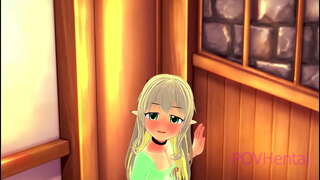 Balneum tempus cum elf captionem